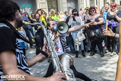 Concert No Callarem a la Presó Model de Barcelona <p>Zebrass Marching Band</p><p>Fotos: Gerard Mercadé</p>